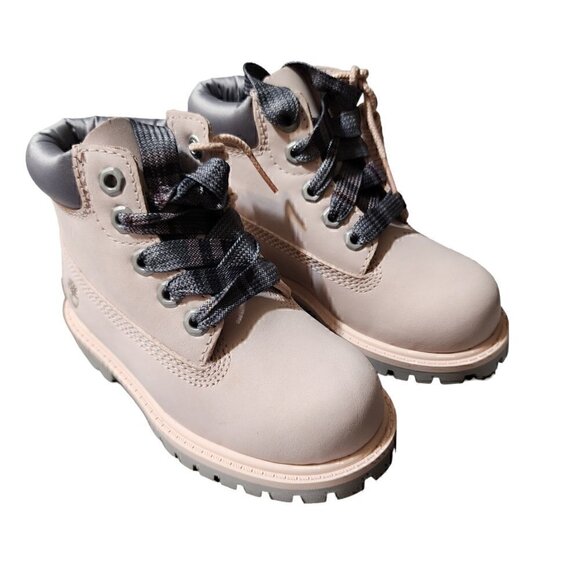 Timberland Toddlers Premium 6" in Waterproof Boot Light Pink Nubuck‎ - Picture 1 of 6